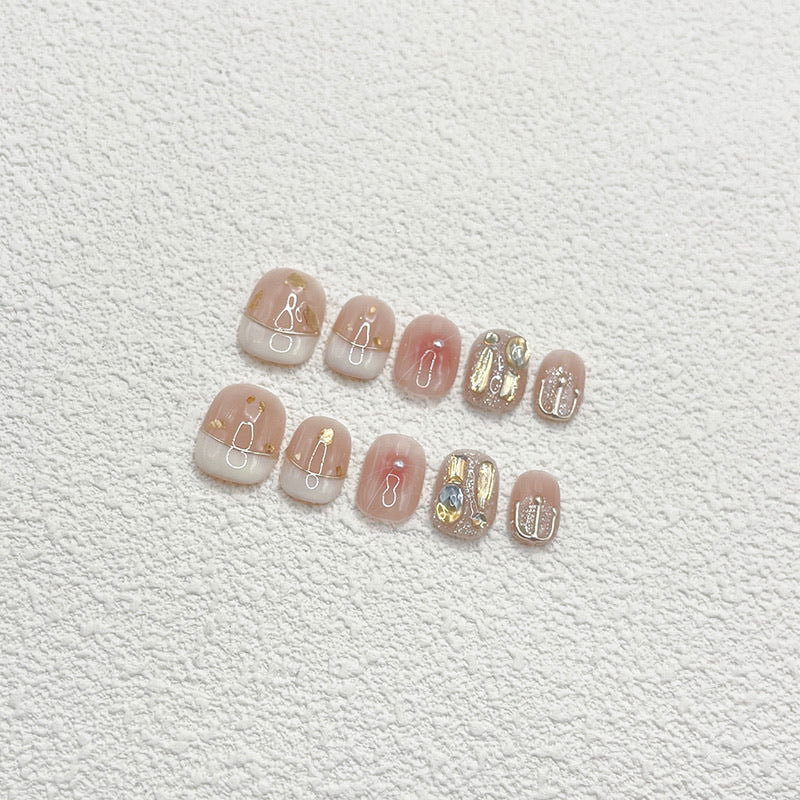 Elegant Gold Line - Le Nail NYC -