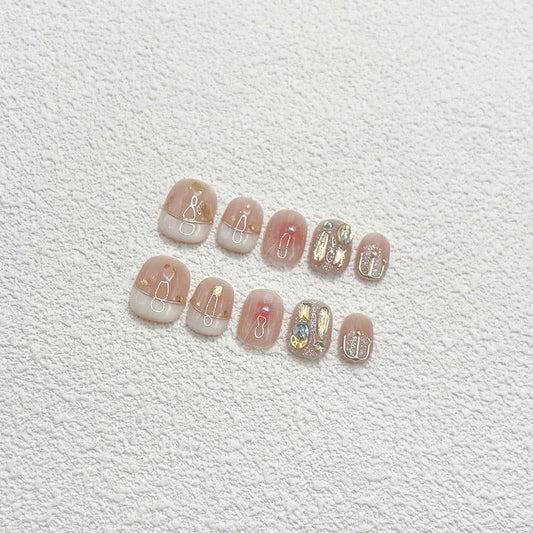 Elegant Gold Line - Le Nail NYC -