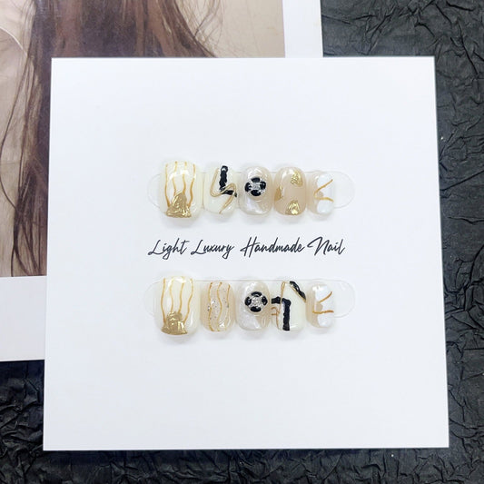 Golden Abstracts - Le Nail NYC -