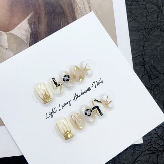 Golden Abstracts - Le Nail NYC -