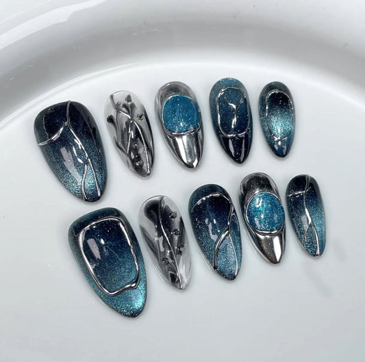 Midnight Chrome - Le Nail NYC -