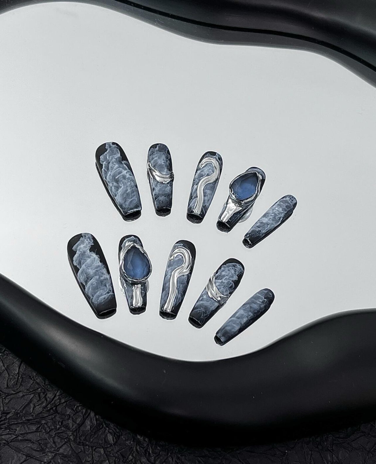 Midnight Marble - Le Nail NYC -