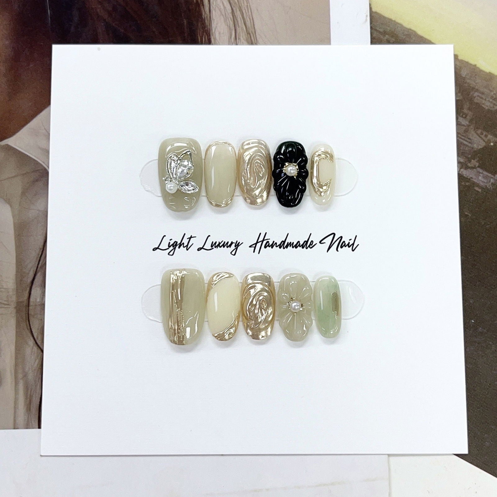 Mocha Swirls - Le Nail NYC -
