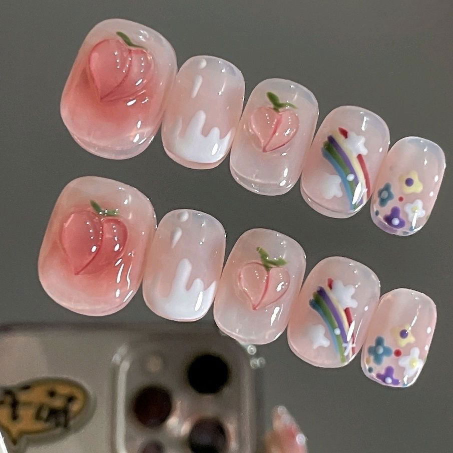 Peach Bling - Le Nail NYC -