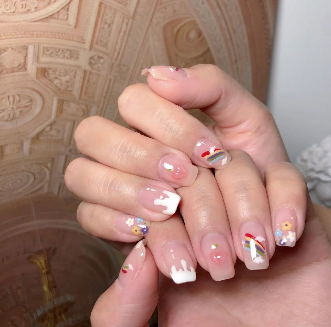 Peach Bling - Le Nail NYC -