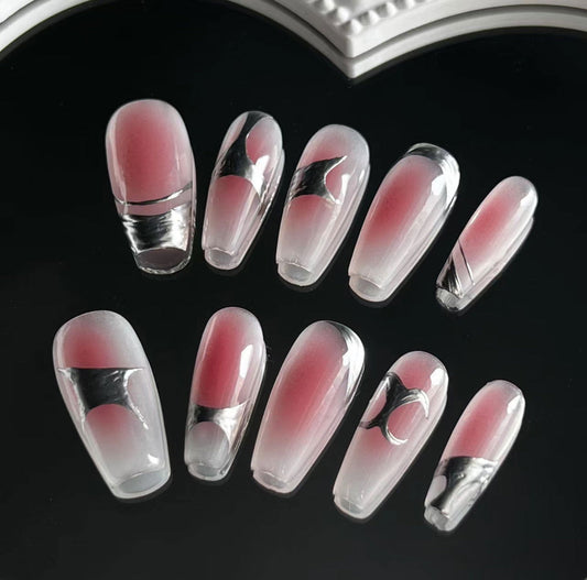 Rosy Chrome Elegance - Le Nail NYC - 