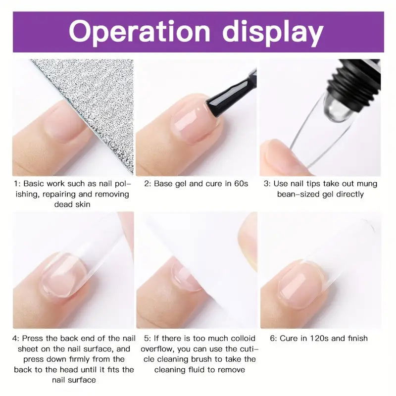Solid UV Gel Glue Kit - Le Nail NYC - 