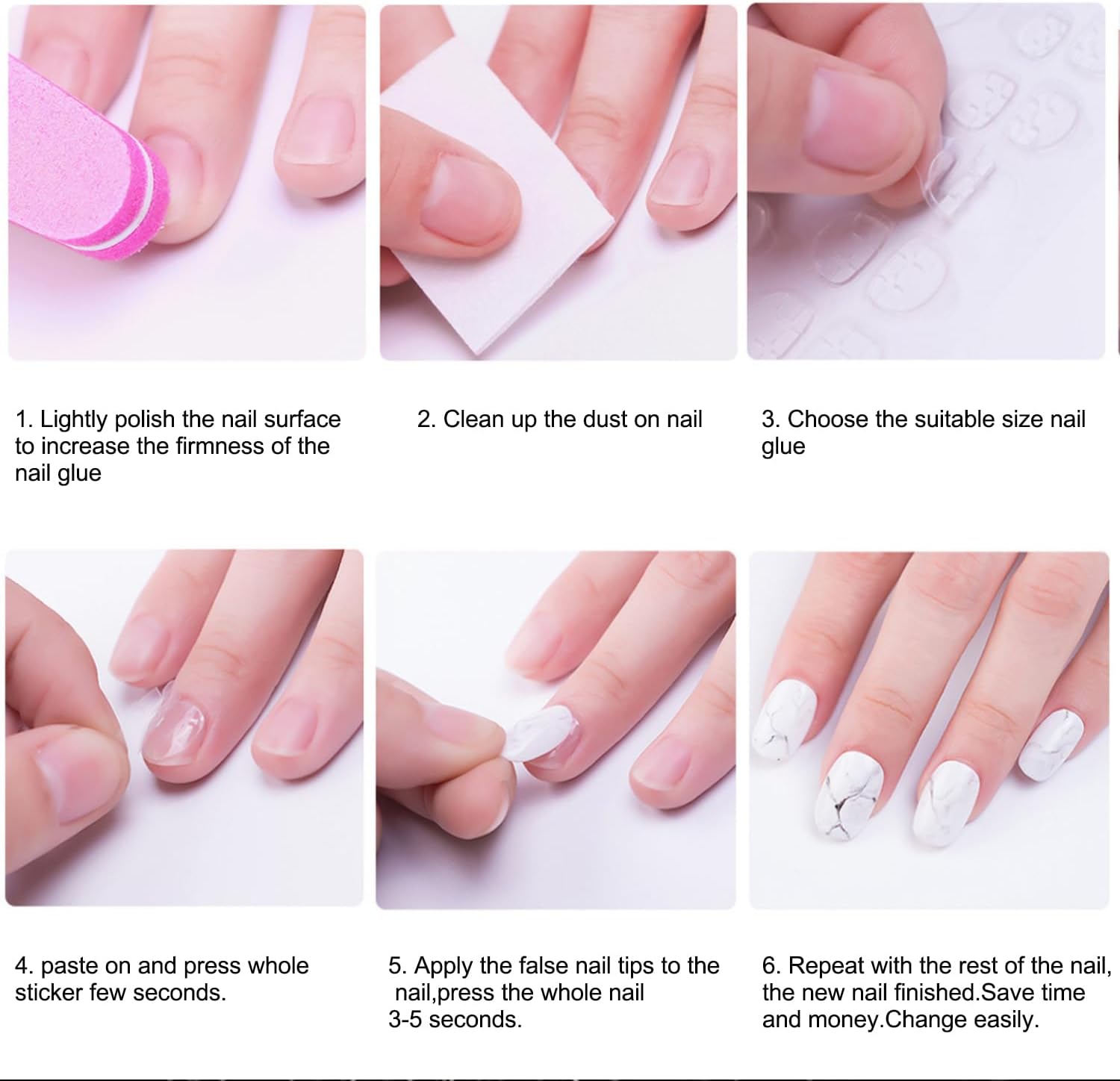 Sticker Tabs (Jelly Glue) - Le Nail NYC - 